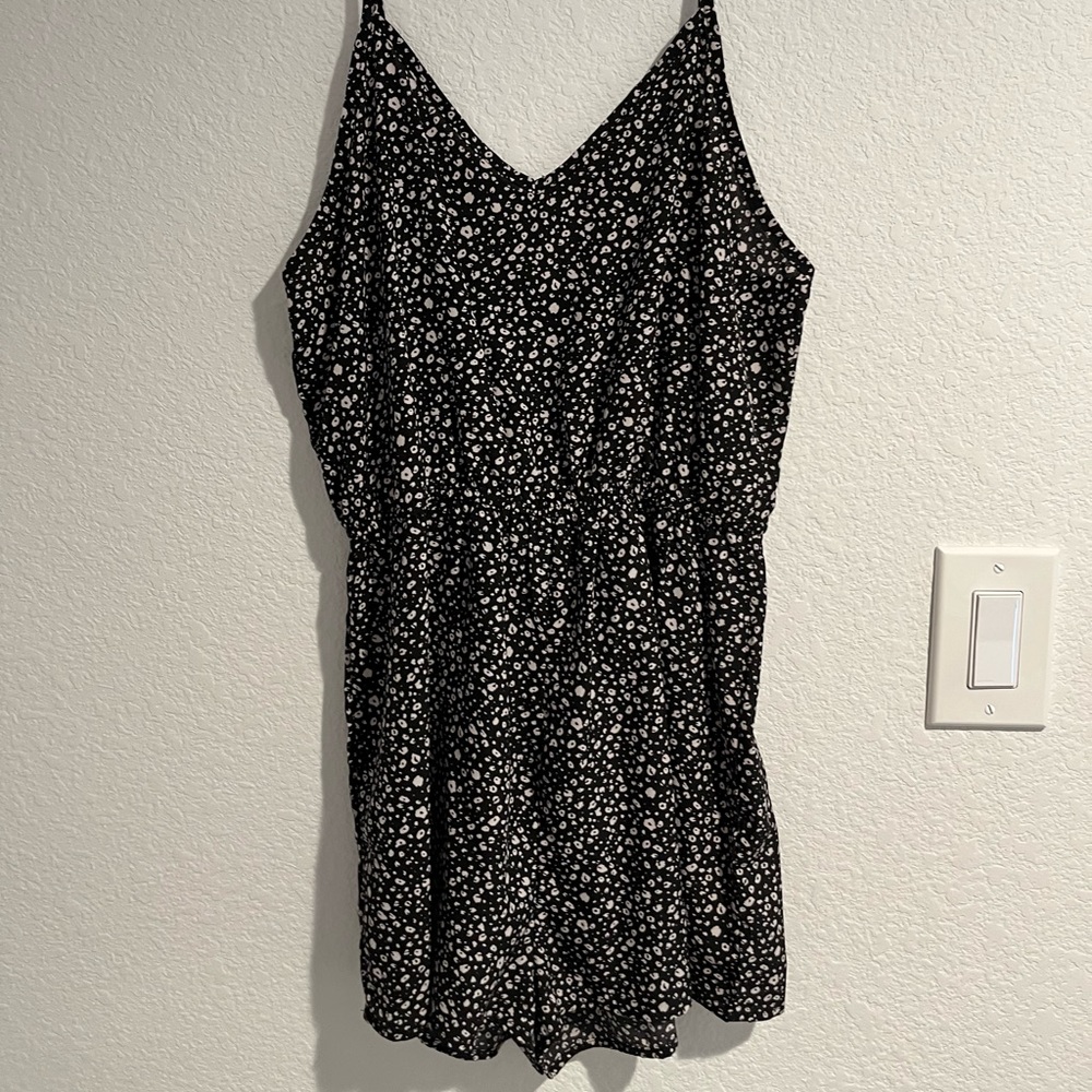 Black and white romper